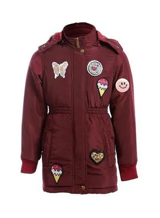 Casual Embroidered Long Sleeve Jacket Red 