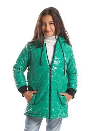 Girls Capotene Lining Jacket With Zipper 