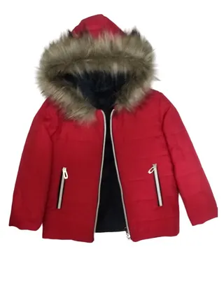 Children's jacket with a hood 