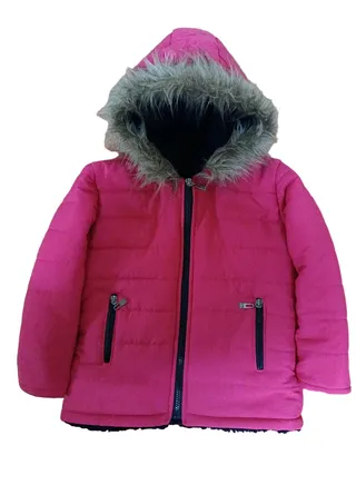 Children's jacket with a hood 