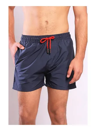 Plain Basic Mid-Rise Swim Shorts 