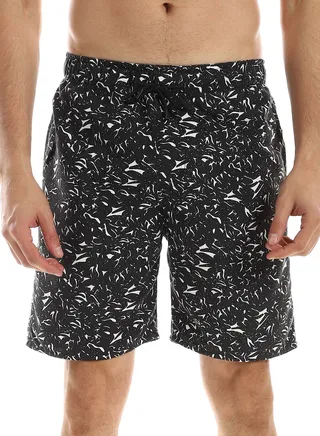 Printed Swim Short, Water Proof 100% Polyester Fabric 
