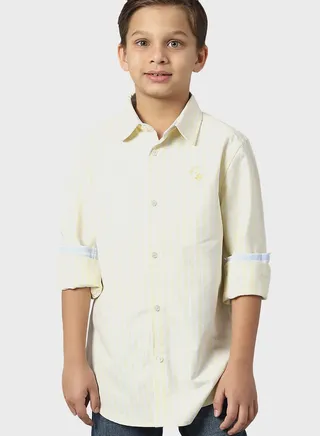 Youth Regular Fit Stripe Shirt 