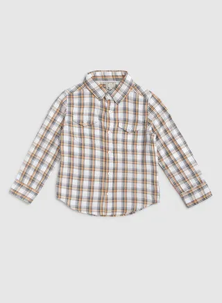 Baby Boys Collared Neck Short Sleeve Shirt Multicolour 