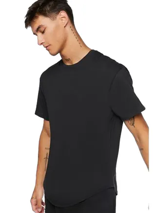 Scoop-Hem Crew Tee 