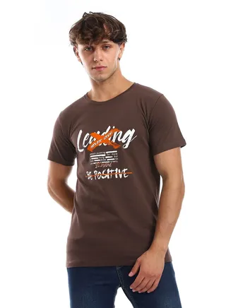 Mens Printed Round Neck T-Shirt 