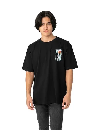 Black T-Shirt With Print 