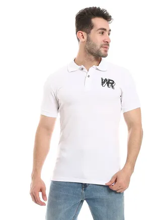 Plain Comfy White Polo Shirt 