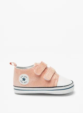 Girls Textured Booties With Hook And Loop Closure By Shoexpress 