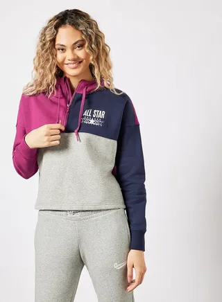 All-Star Cropped Hoodie Multicolour 