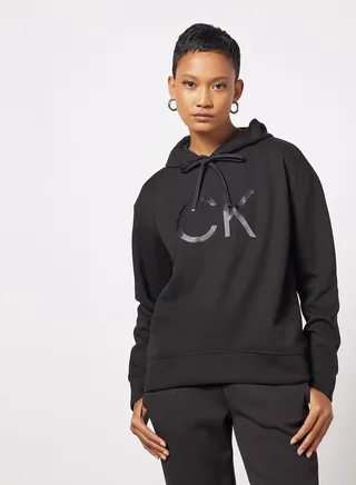 Basic Monogram Print Hoodie 