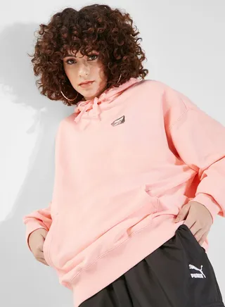 Downtown Oversized Graphic Hoodie