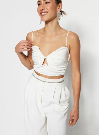 Crop Knitted Bustier