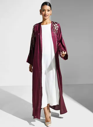 Embellished Detail Abaya