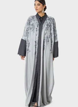 Floral Print Abaya 
