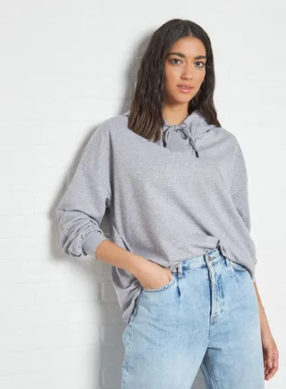 Basic Oversize Hoodie Gray 