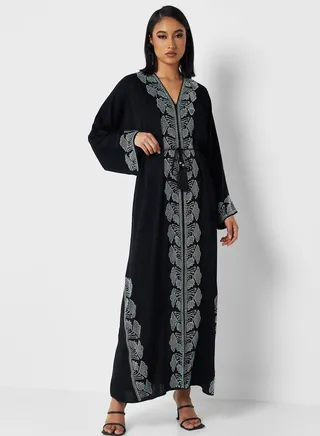 Embellished Detail Abaya 