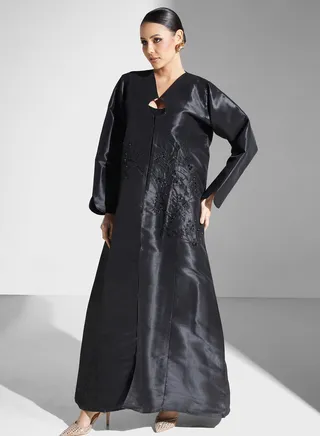 Embellished Cut Out Detail Abaya 