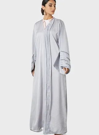Pleat Detailed Abaya 