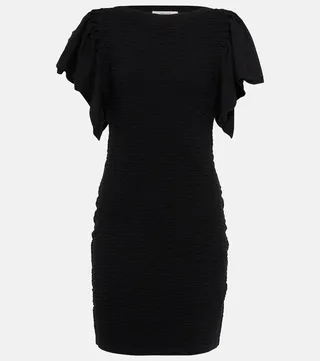 Cotton-blend minidress