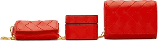 Bottega Veneta Red Intrecciato Bag