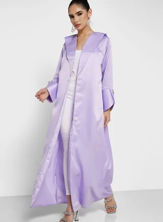 Embellished Detail Abaya With Sheila 