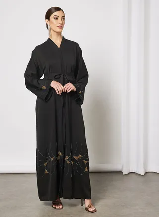Abaya With   Beadwork 