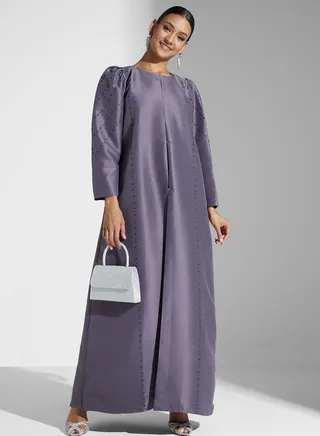 Embellished Detail Abaya 
