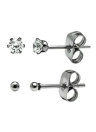 Stainless-Steel Stud Earrings 