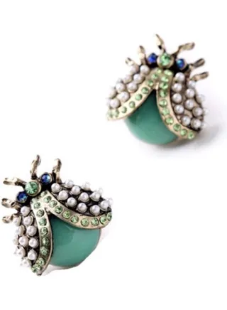 Handmade Bugs Stud Earrings 