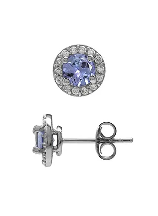 Round 925 Sterling Silver Earrings 