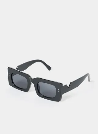 Solid Square Sunglasses