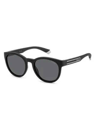 Unisex Polarized Oval Sunglasses - Pld 2150/S Black Millimeter - Lens Size: 52 Mm 