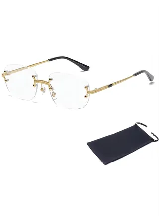 Ultra Light Men'S And Women'S Borderless Transparent Sunglasses 