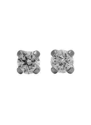 3MM Cubic Zirconia Allergy Free Stainless Steel Ear Studs 