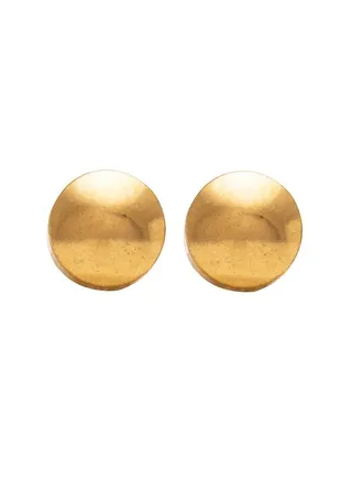 3MM Traditional Ball 24K Pure Gold Plated Ear Studs 