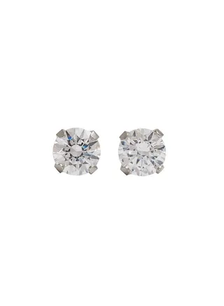 6MM Cubic Zirconia Allergy Free Stainless Steel Ear Studs 