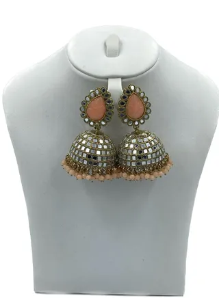 GOHONA Bollywood Style Indian Traditional Jhumka Earring for Women 