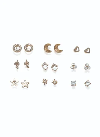 Essential Set of 9 Mix & Match Earrings 