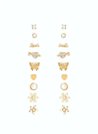 Set of 9 Assorted Earrings 