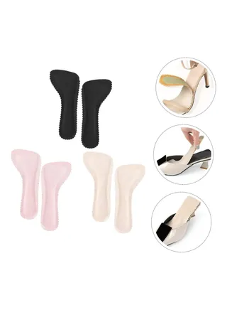 3 Pair Soft Sweat Absorbing High Heel Insole, Self-Adhesive Non-Slip Invisible Insoles for Sandals, Comfort Breathable Shoe Pads for Women Summer Sandals High Heels Use, 39-40 Size 