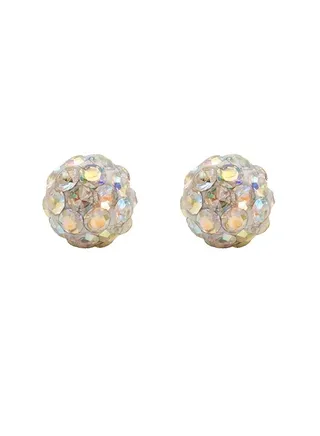 4.5MM Fireball - Ab Crystal Allergy-Free Stainless Steel Ear Studs 