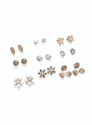 Set of 9 Assorted Earrings 