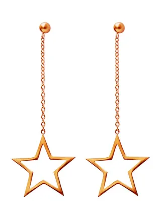 Alissa Elegant Star Long Chain Dangle Earrings 