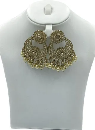 GOHONA Bollywood Style Indian Traditional Jhumka Earring for Women 