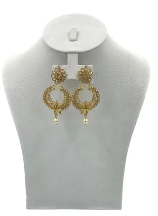 GOHONA Bollywood Style Indian Traditional Jhumka Earring for Women 