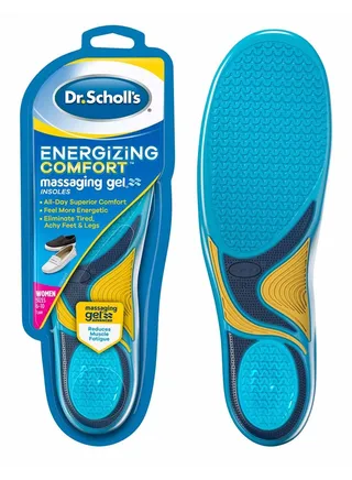 DR. SCHOLL'S ENERGIZING COMFORT MASSAGING GEL INSOLES WOMEN'S 