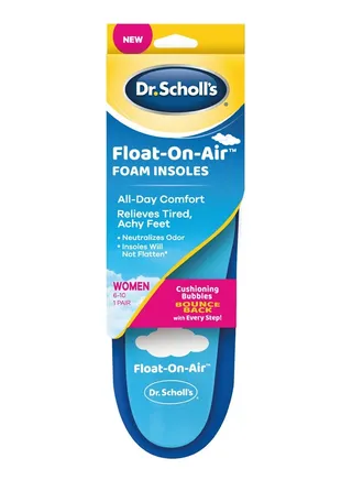 DR. SCHOLL'S  FLOAT-ON-AIR FOAM INSOLES  WOMEN'S 