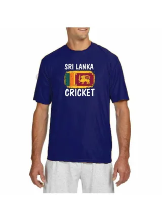 Sri Lanka Jersey T-Shirt for Adults - Unisex Sri Lanka Printed Dry-Fit Sports Jersey T-Shirt - Ideal Sri Lanka Jersey T-Shirt for Matches and Sports Enthusiasts 