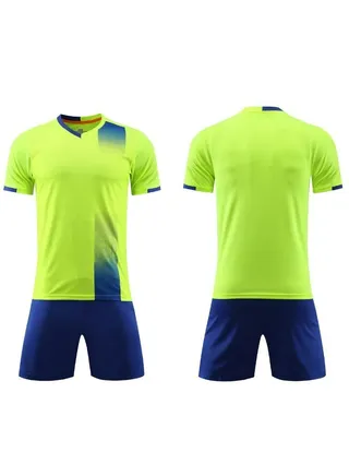 2-pieces Breathable and lightweight Men's And Women's Football Shirt 